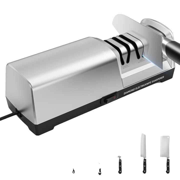 Ascutitoare electrica pentru cutite, diamant, sistem in trei etape, 20W