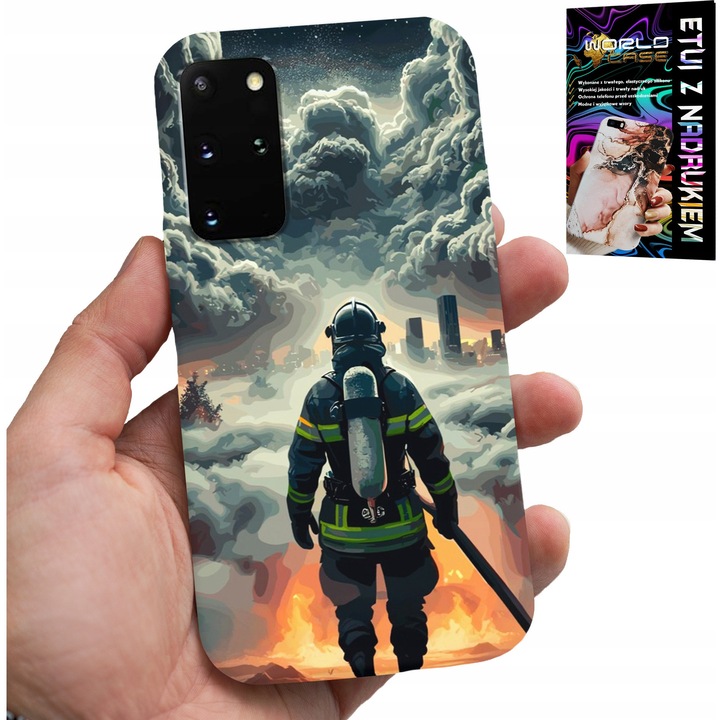 Samsung Galaxy S20 Plus telefontok, World Case, szilikon, több nyomtatás, fokozott védelem