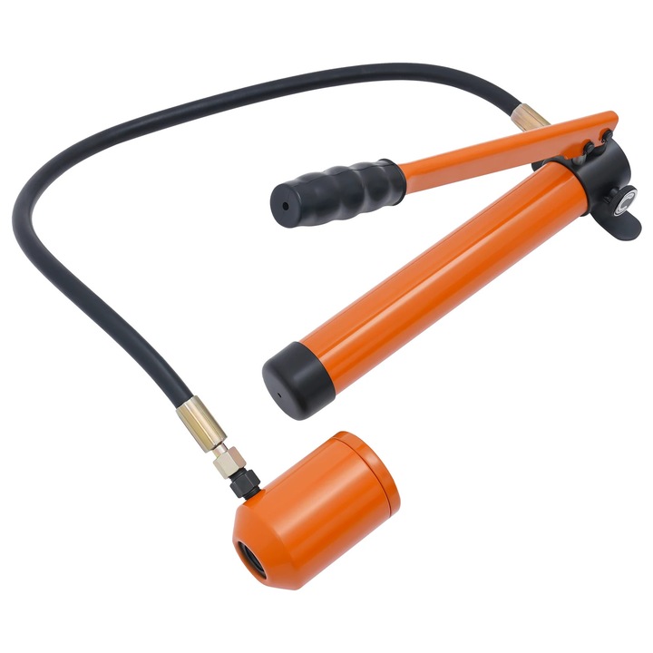 Set poanson hidraulic, presă manuală, 80 kN, 25 mm, portocaliu