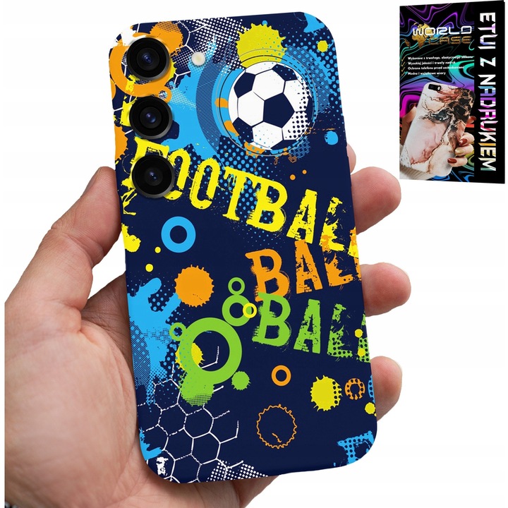 Tok Samsung Galaxy S23 Plus, World Case, nyomtatott táska, szilikon, focicsapatok