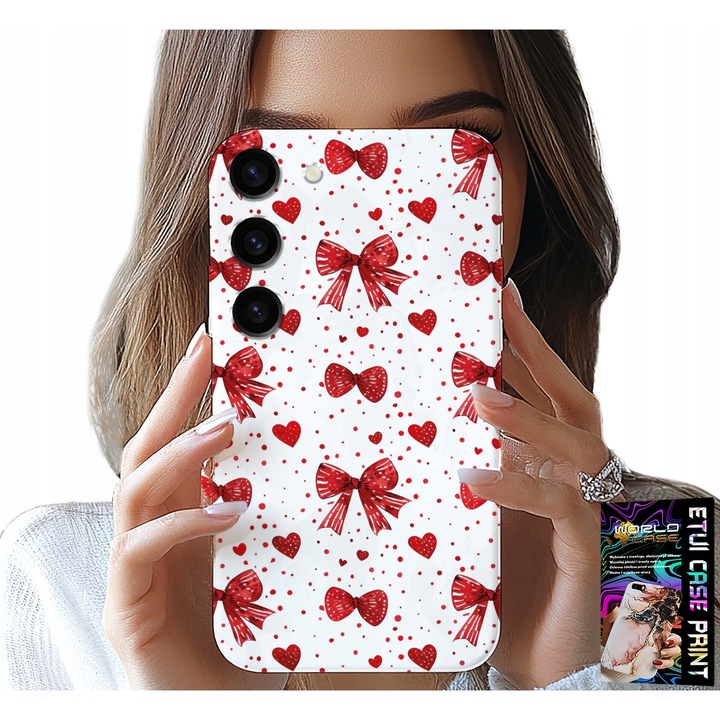 Telefontok, World Case, Samsung Galaxy S23, gumi, piros