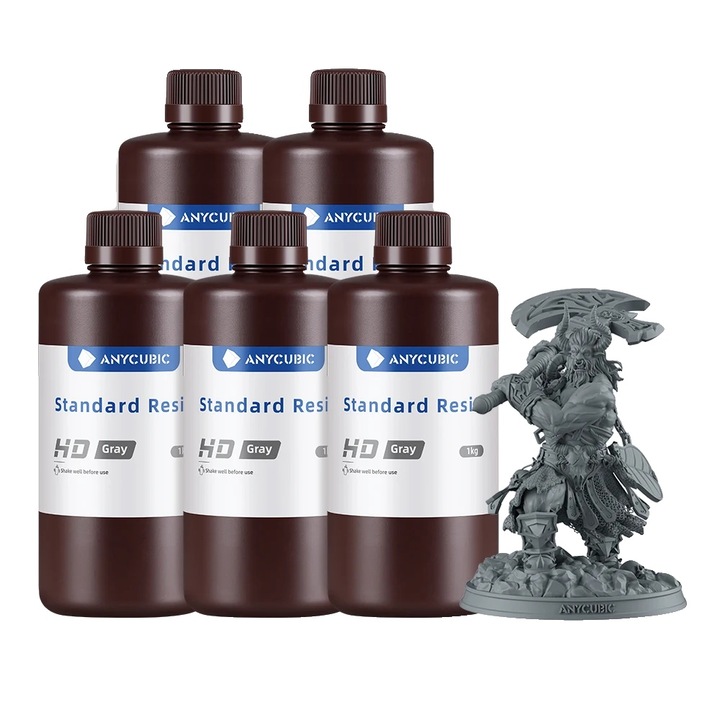 3D gyanta, 5KG-HD, közepes viszkozitás, gyorsan kötő, szürke