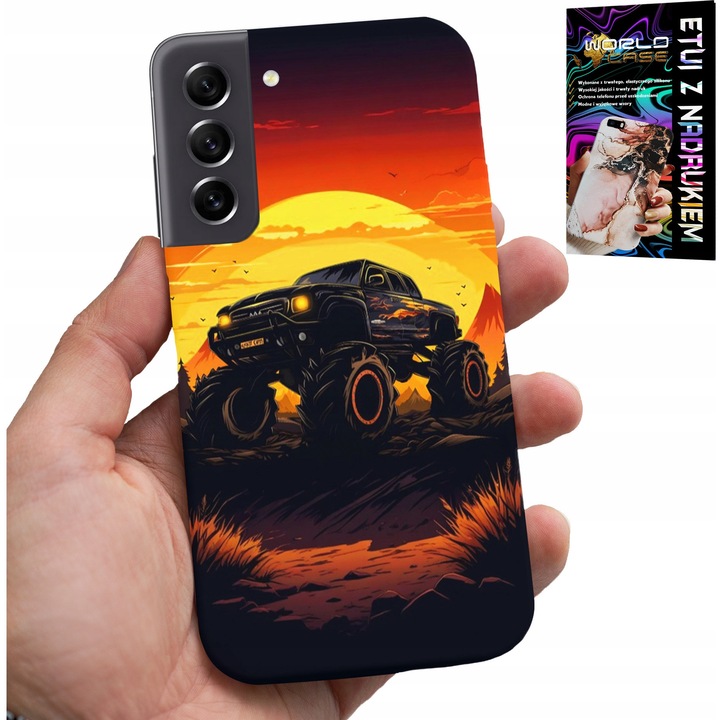 Carcasa pentru Samsung Galaxy S21 FE, World Case, imprimeu Monstertruck, silicon, 0, 2cm