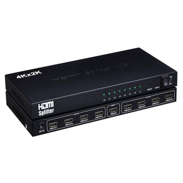 Сплитер HOPE R, HDMI, 1 вход, 8 изхода, 4K x 2K
