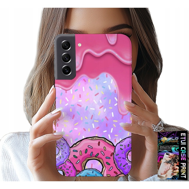 Caz pentru telefon, World Case, Samsung Galaxy S21 FE, silicon, imprimare colorată, multicolor