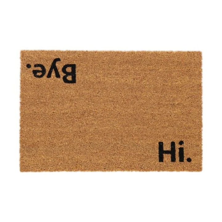 Kókuszrost lábtörlő "Szia. Viszlát."