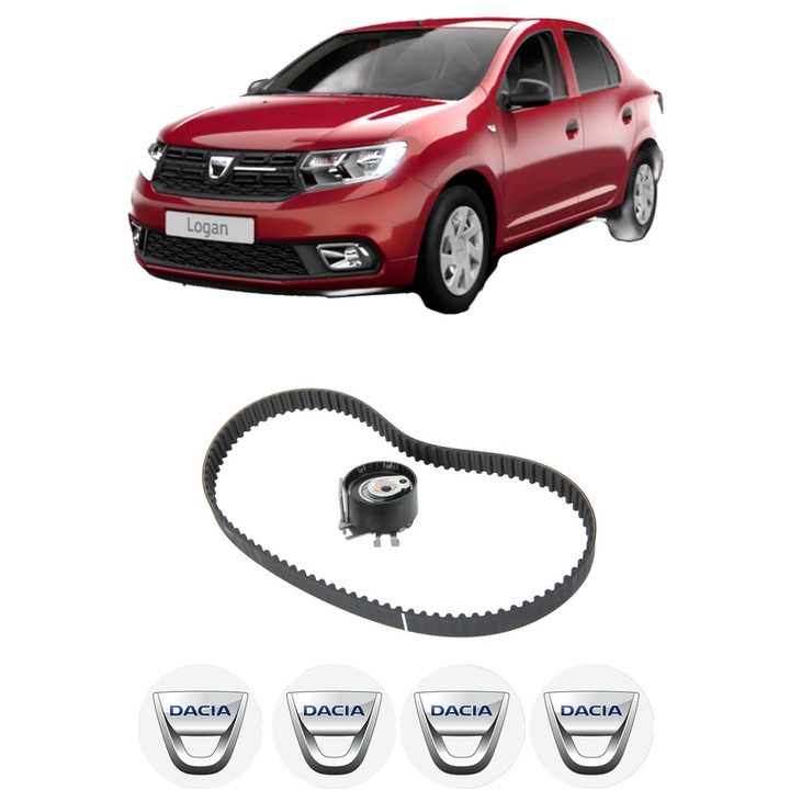 Set kit distributie DACIA LOGAN II 1.2 din 2015 KW 54 CP 73 CMC 1149, Auto, SKF, 4 Stickere auto cu DACIA