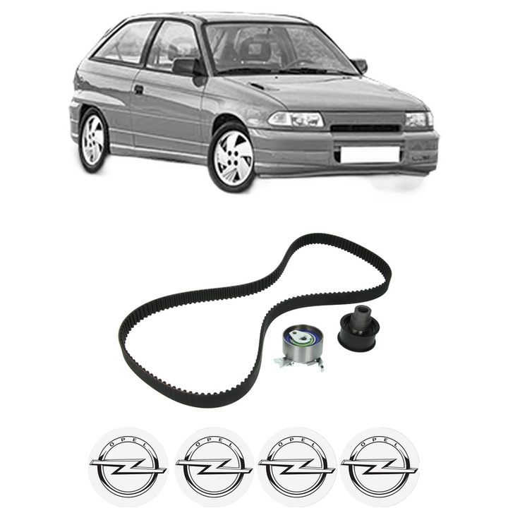 Set kit distributie OPEL ASTRA F Hatchback (T92) 1.7 TD (F08, M08, F68, M68) din 1994-1998 KW 50 CP 68 CMC 1699, Auto, INA, 4 Stickere auto cu OPEL