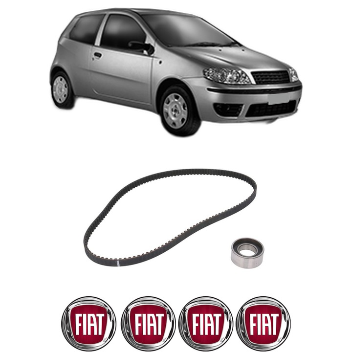 Set kit distributie FIAT PUNTO (188_) 1.2 Natural Power din 2003-2012 KW 44 CP 60 CMC 1242, Auto, INA, 4 Stickere auto cu FIAT