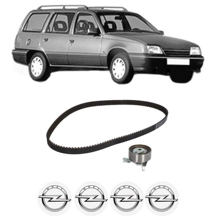 Set kit distributie OPEL KADETT E Estate (T85) 2.0 i (C15, C35, D15, D35) din 1987-1991 KW 85 CP 115 CMC 1998, Auto, INA, 4 Stickere auto cu OPEL