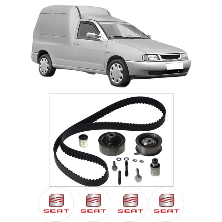 Set kit distributie SEAT INCA (6K9) 1.9 SDI din 1995-2003 KW 47 CP 64 CMC 1896, Auto, SKF, 4 Stickere auto cu SEAT