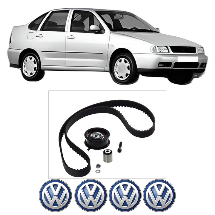 Set kit distributie Volkswagen POLO III CLASSIC (6V2) 64 1.9 SDI din 1995-1999 KW 47 CP 64 CMC 1896, Auto, Continental Contitech, 4 Stickere auto cu Volkswagen