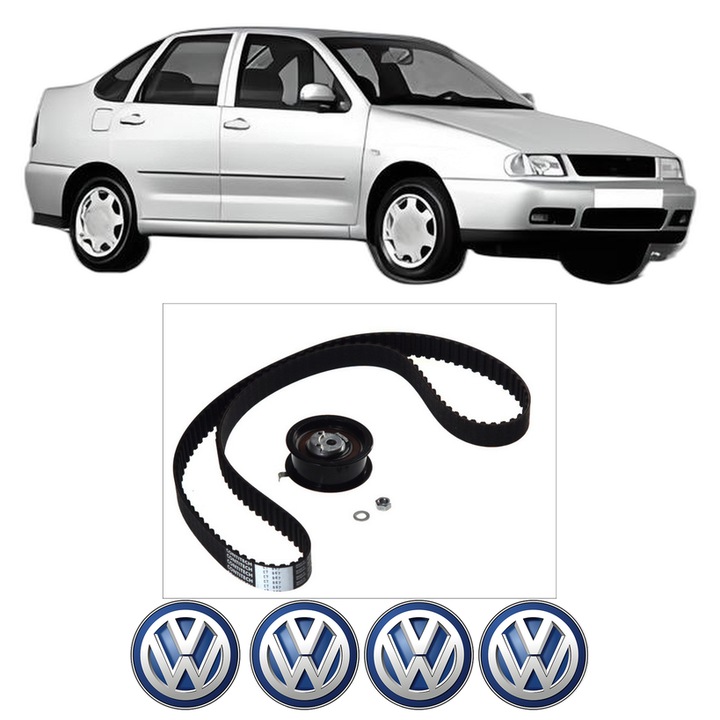 Set kit distributie Volkswagen POLO III CLASSIC (6V2) 64 1, 9 D din 1996-1996 KW 47 CP 64 CMC 1896, Auto, Continental Contitech, 4 Stickere auto cu Volkswagen