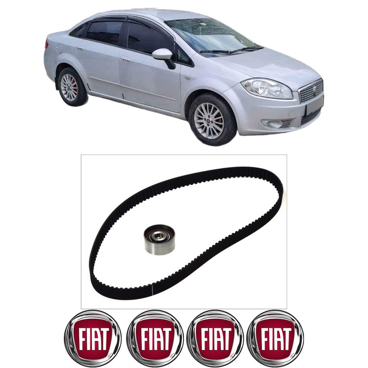 Set kit distributie FIAT LINEA (323_, 110_) 1.4 din 2007 KW 57 CP 77 CMC 1368, Auto, Continental Contitech, 4 Stickere auto cu FIAT