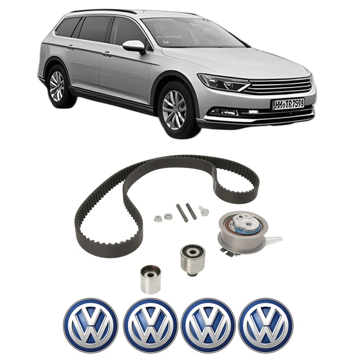 Set kit distributie Volkswagen PASSAT ALLTRACK B8 Variant (3G5, CB5) 2.0 TDI 4motion din 2015-2017 KW 110 CP 150 CMC 1968, Auto, INA, 4 Stickere auto cu Volkswagen