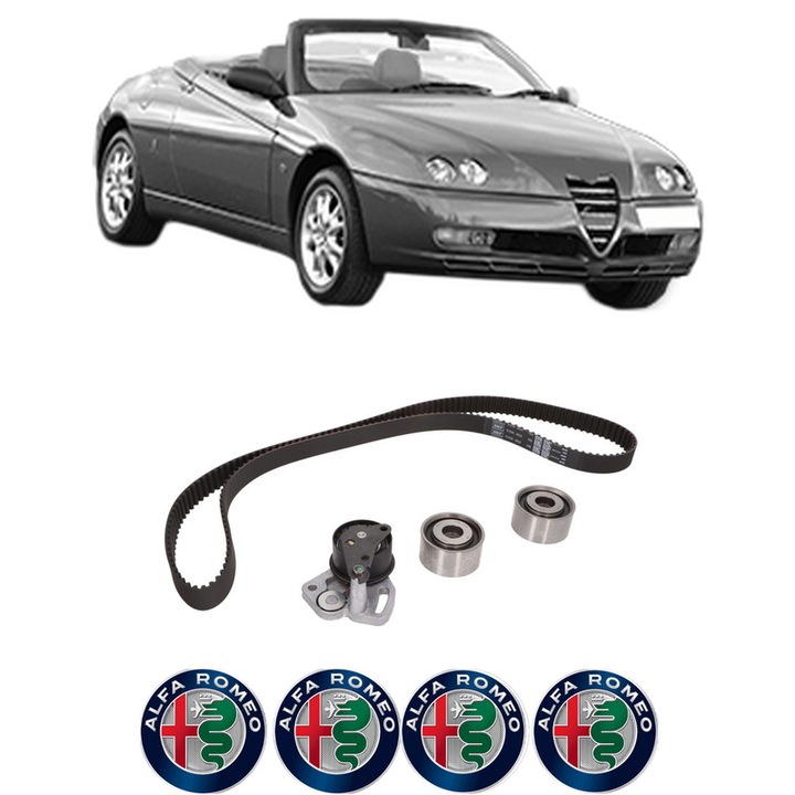 Set kit distributie ALFA ROMEO SPIDER (916_) 3.2 V6 24V (916SXB00) din 2003-2005 KW 176 CP 240 CMC 3179, Auto, SKF, 4 Stickere auto cu ALFA ROMEO