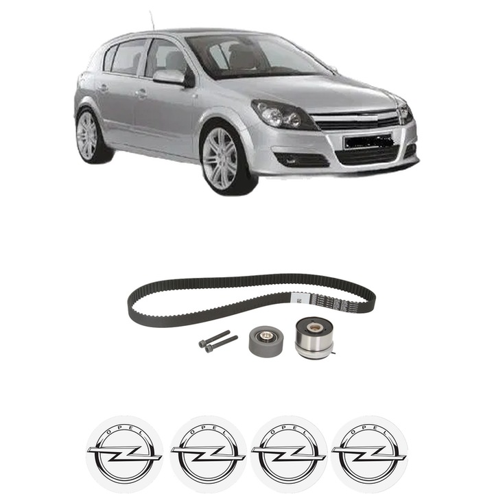 Set kit distributie OPEL ASTRA H (A04) 1.6 Turbo (L48) din 2007-2010 KW 132 CP 180 CMC 1598, Auto, SKF, 4 Stickere auto cu OPEL
