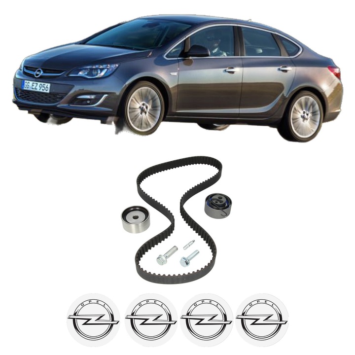 Set kit distributie OPEL ASTRA J Saloon 1.7 CDTI din 2012-2015 KW 74 CP 101 CMC 1686, Auto, INA, 4 Stickere auto cu OPEL