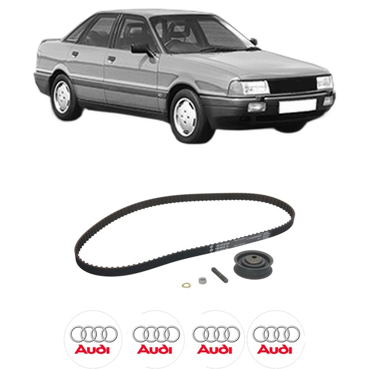 Set kit distributie AUDI 80 B3 Saloon (893, 894, 8A2) 1.8 quattro din 1986 KW 83 CP 113 CMC 1847, Auto, INA, 4 Stickere auto cu AUDI