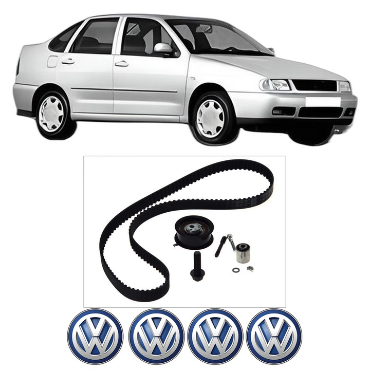 Set kit distributie Volkswagen POLO III CLASSIC (6V2) 64 1.9 SDI din 1995-1999 KW 47 CP 64 CMC 1896, Auto, SKF, 4 Stickere auto cu Volkswagen