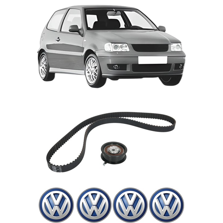 Set kit distributie Volkswagen POLO (6N2) 1.9 D din 1999-2001 KW 47 CP 64 CMC 1896, Auto, INA, 4 Stickere auto cu Volkswagen