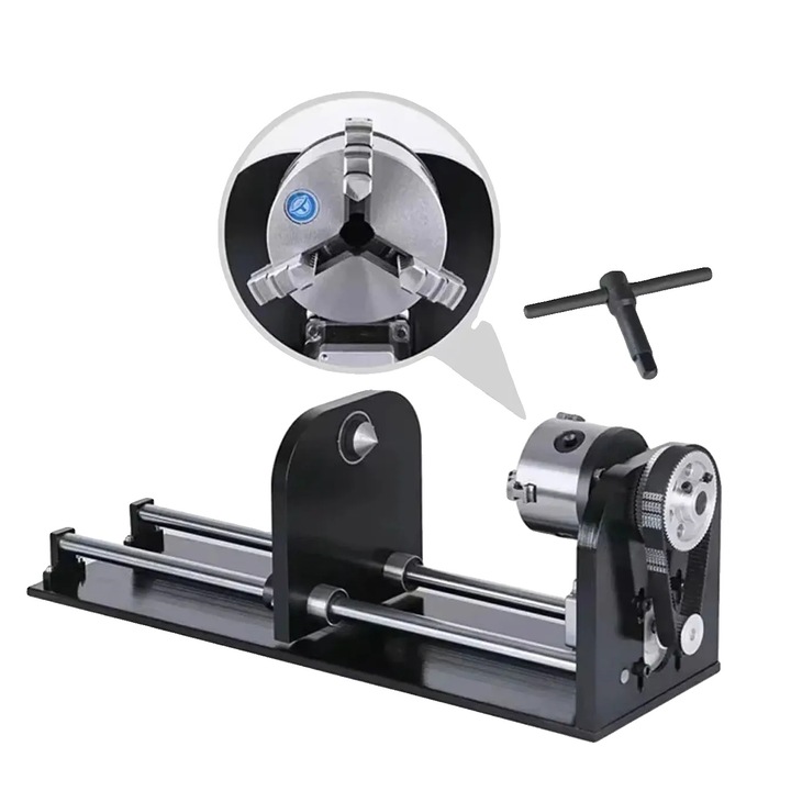 Ax rotativ laser, cu cuplu static maxim 780 mNm, tensiune nominala 2.07 V DC, dimensiuni 152x4500x178 mm