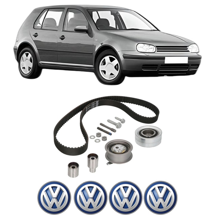 Set kit distributie Volkswagen GOLF IV (1J1) 1.9 TDI din 1997-2004 KW 81 CP 110 CMC 1896, Auto, INA, 4 Stickere auto cu Volkswagen
