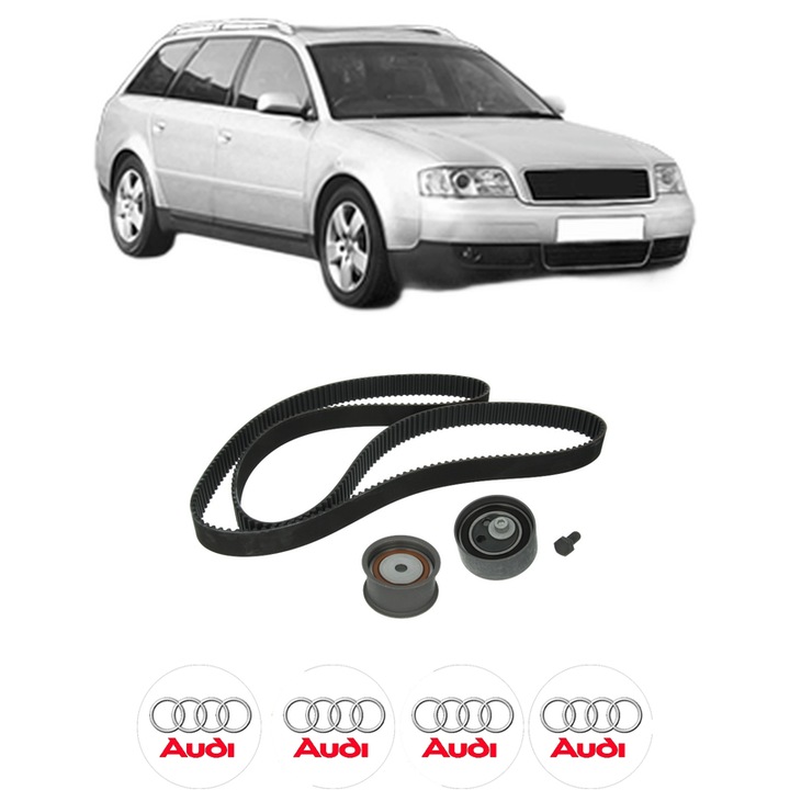 Set kit distributie AUDI A6 C5 Avant (4B5, 4B6) 2.8 quattro din 1997-2005 KW 142 CP 193 CMC 2771, Auto, INA, 4 Stickere auto cu AUDI