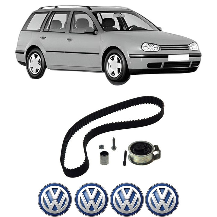 Set kit distributie Volkswagen GOLF IV Variant (1J5) 1.9 TDI 4motion din 2002-2005 KW 110 CP 150 CMC 1896, Auto, SKF, 4 Stickere auto cu Volkswagen