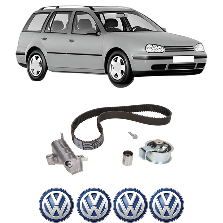 Set kit distributie Volkswagen GOLF IV Variant (1J5) 1.9 TDI din 2000-2006 KW 74 CP 101 CMC 1896, Auto, Continental Contitech, 4 Stickere auto cu Volkswagen