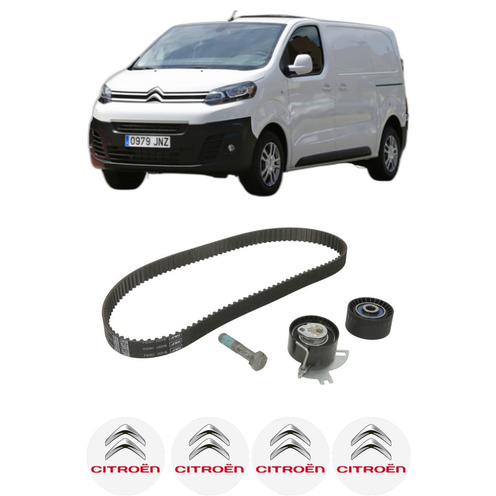 Set kit distributie CITROEN JUMPY III Van (V_) 2.0 BlueHDi 150 din 2016 KW 110 CP 150 CMC 1997, Auto, SKF, 4 Stickere auto cu CITROEN
