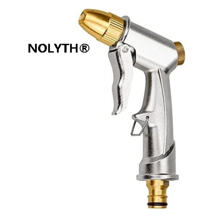Пистолет за пръскане NOLYTH, 4 програми, сплав, сребристър сребрист