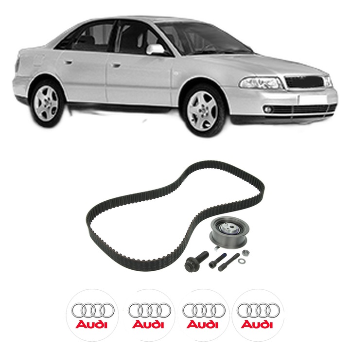 Set kit distributie AUDI A4 B5 (8D2) 1.9 TDI din 1995-2000 KW 66 CP 90 CMC 1896, Auto, INA, 4 Stickere auto cu AUDI