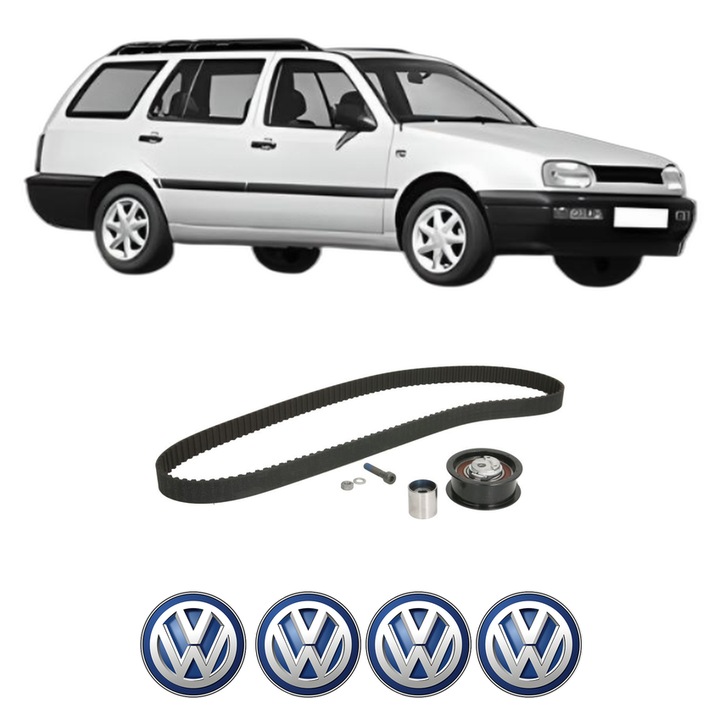 Set kit distributie Volkswagen GOLF III Variant (1H5) 1.9 TDI din 1994-1999 KW 66 CP 90 CMC 1896, Auto, Continental Contitech, 4 Stickere auto cu Volkswagen