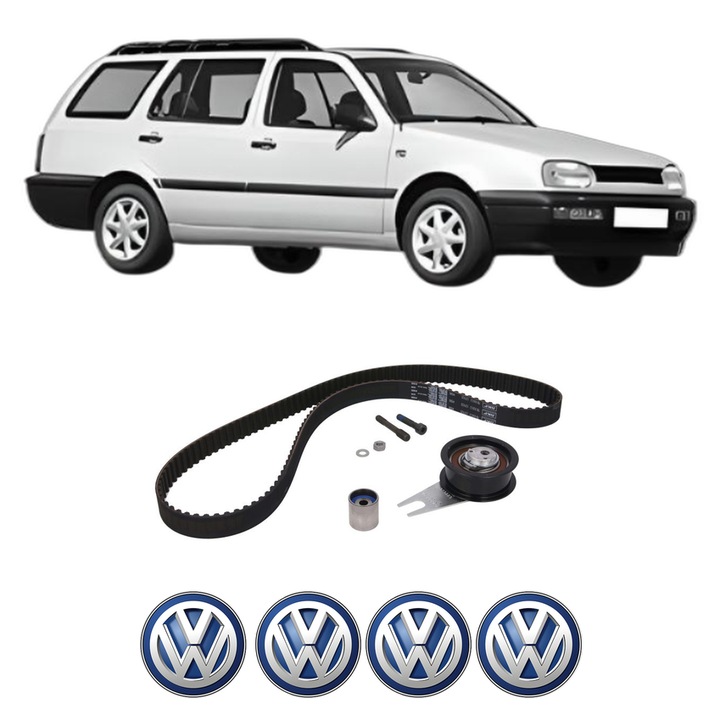 Set kit distributie Volkswagen GOLF III Variant (1H5) 1.9 TDI din 1994-1999 KW 66 CP 90 CMC 1896, Auto, SKF, 4 Stickere auto cu Volkswagen