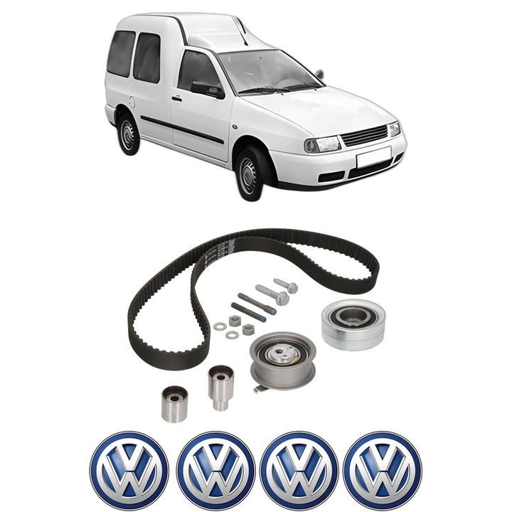 Set kit distributie Volkswagen CADDY II MPV (9K9B) 1.9 TDI din 1996-2004 KW 66 CP 90 CMC 1896, Auto, INA, 4 Stickere auto cu Volkswagen
