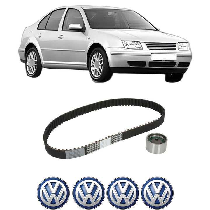 Set kit distributie Volkswagen BORA I (1J2) 1.9 TDI din 1998-2005 KW 66 CP 90 CMC 1896, Auto, Continental Contitech, 4 Stickere auto cu Volkswagen