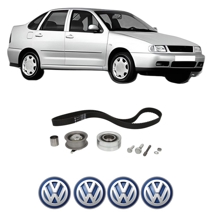 Set kit distributie Volkswagen POLO III CLASSIC (6V2) 68 1.9 SDI din 1999-2002 KW 50 CP 68 CMC 1896, Auto, INA, 4 Stickere auto cu Volkswagen
