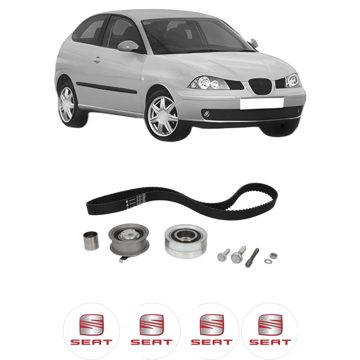 Set kit distributie SEAT IBIZA III (6L1) 1.9 SDI din 2002-2005 KW 47 CP 64 CMC 1896, Auto, INA, 4 Stickere auto cu SEAT
