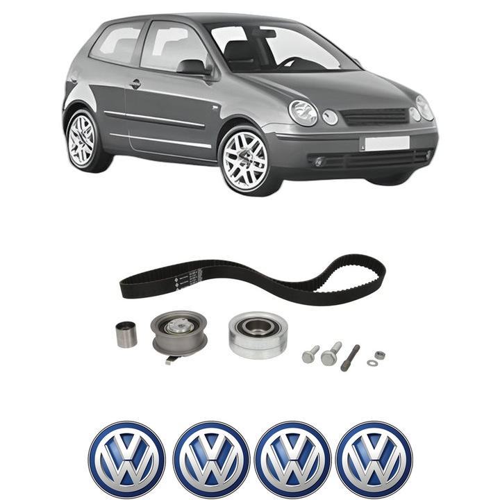Set kit distributie Volkswagen POLO IV (9N_, 9A_) 1.9 SDI din 2001-2009 KW 47 CP 64 CMC 1896, Auto, INA, 4 Stickere auto cu Volkswagen