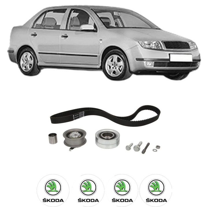 Set kit distributie SKODA FABIA I Saloon (6Y3) 1.9 SDI din 1999-2007 KW 47 CP 64 CMC 1896, Auto, INA, 4 Stickere auto cu SKODA