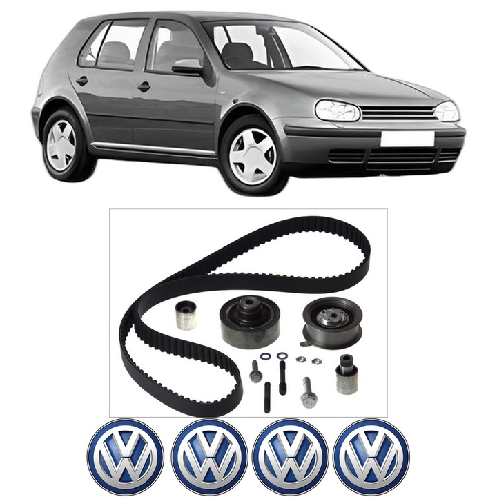 Set kit distributie Volkswagen GOLF IV (1J1) 1.9 TDI din 1997-2004 KW 81 CP 110 CMC 1896, Auto, SKF, 4 Stickere auto cu Volkswagen