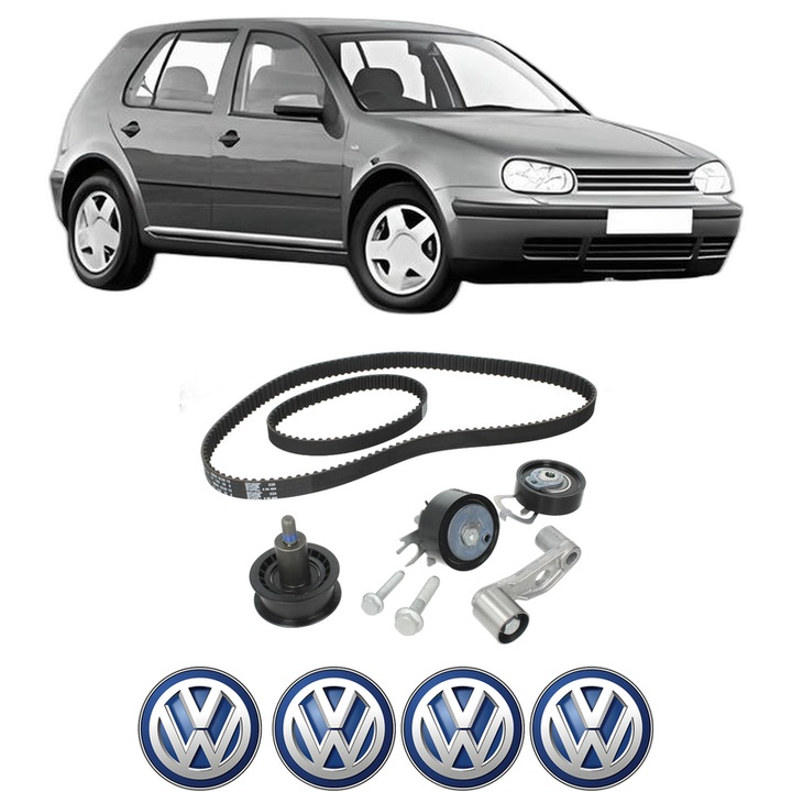 Set kit distributie Volkswagen GOLF IV (1J1) 1.6 16V din 2000-2005 KW 77 CP 105 CMC 1598, Auto, INA, 4 Stickere auto cu Volkswagen
