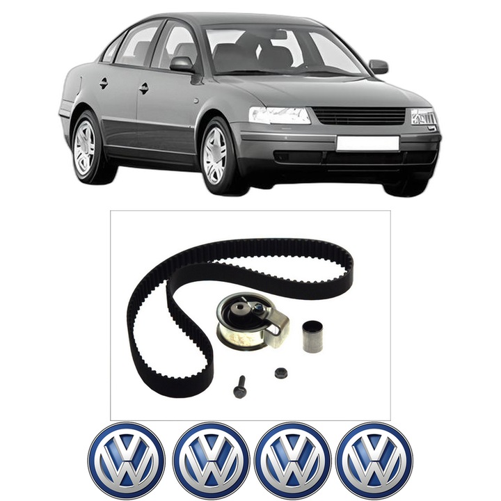 Set kit distributie Volkswagen PASSAT B5 (3B2) 1.9 TDI din 1998-2000 KW 85 CP 115 CMC 1896, Auto, Continental Contitech, 4 Stickere auto cu Volkswagen