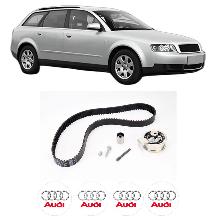 Set kit distributie AUDI A4 B6 Avant (8E5) 1.9 TDI din 2001-2004 KW 74 CP 101 CMC 1896, Auto, INA, 4 Stickere auto cu AUDI