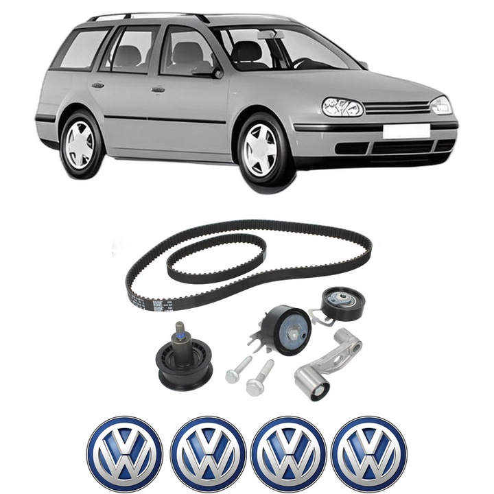 Set kit distributie Volkswagen GOLF IV Variant (1J5) 1.4 16V din 1999-2006 KW 55 CP 75 CMC 1390, Auto, INA, 4 Stickere auto cu Volkswagen