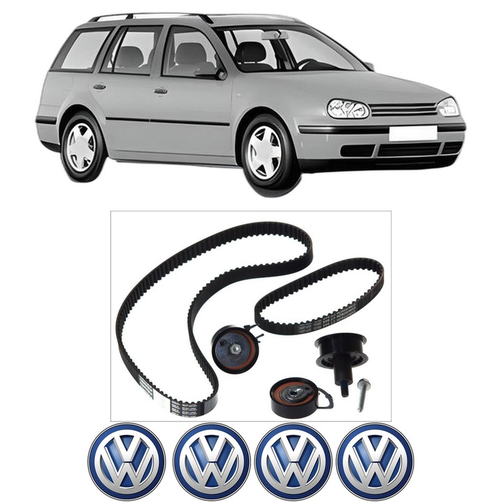 Set kit distributie Volkswagen GOLF IV Variant (1J5) 1.4 16V din 1999-2006 KW 55 CP 75 CMC 1390, Auto, Continental Contitech, 4 Stickere auto cu Volkswagen