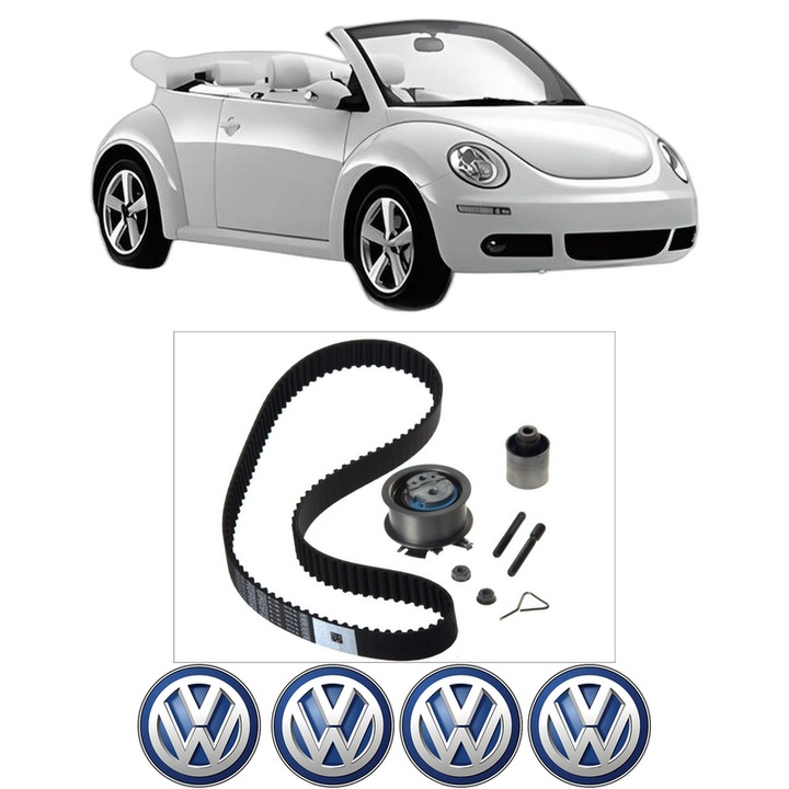 Set kit distributie Volkswagen NEW BEETLE Convertible (1Y7) 1.9 TDI din 2003-2005 KW 74 CP 100 CMC 1896, Auto, SKF, 4 Stickere auto cu Volkswagen