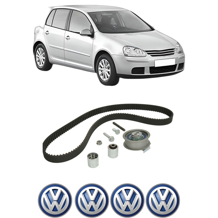 Set kit distributie Volkswagen GOLF V (1K1) 2.0 FSI din 2004-2008 KW 110 CP 150 CMC 1984, Auto, INA, 4 Stickere auto cu Volkswagen