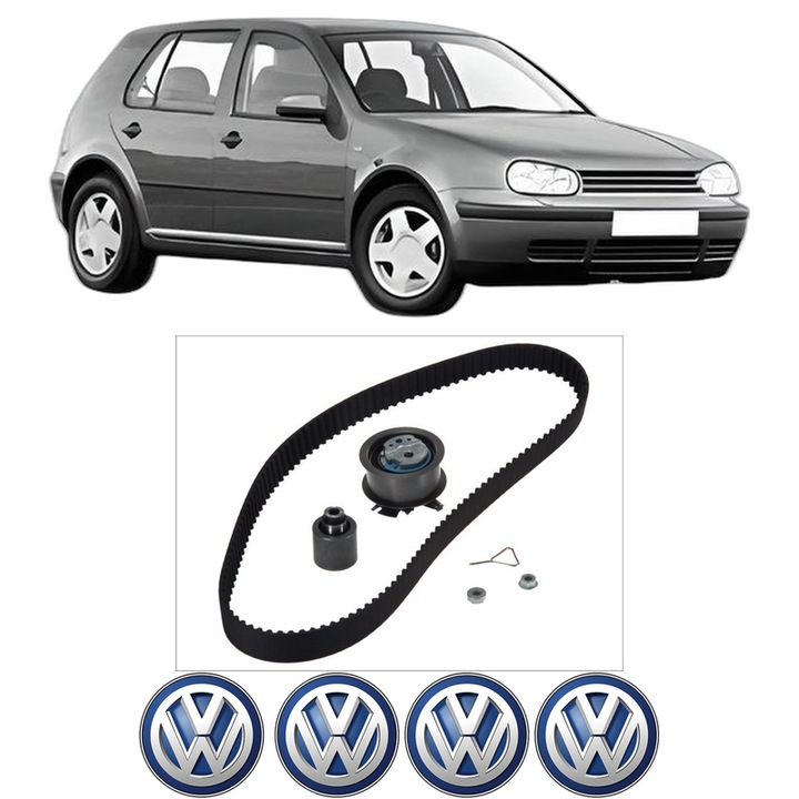 Set kit distributie Volkswagen GOLF IV (1J1) 1.9 TDI 4motion din 2000-2005 KW 110 CP 150 CMC 1896, Auto, Continental Contitech, 4 Stickere auto cu Volkswagen